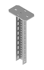 U-shaped suspension profile BSUF 8K-00, with overall dimensions from 85x50x200 mm to 85x50x2000 mm, metal thickness 4,0 mm, go