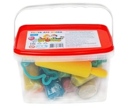 Playdough for modelling "Igroteca", 10 colours*60 grams