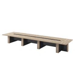 Conference table on LDFB supports