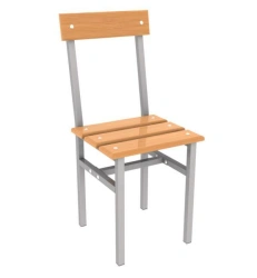 Army hard chair on metal frame (SMD86)