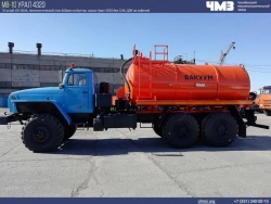 Vacuum tanker (vacuum, combined, slurry tanker) (AV) 7074D3-91 on chassis Ural 5557-78 (-80,-82)