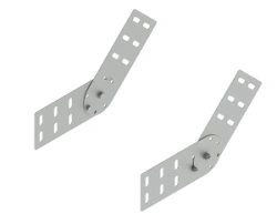 Swivel connector SLSHKTU 000, with overall dimensions from 44x175 mm to 192x279 mm, metal thickness 2,0 mm, stainless steel.