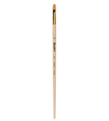 Synthetic pile oval fine art brush