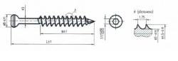 Titanium alloy malleolar screw 4.5mm 100mm