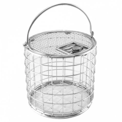 Cylindrical wire basket with lid KPC-"MEDICON".