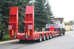 Four-axle low-bed semi-trailers com. nam. 9942L4, 994214 (modifications from 9942L4-00 to 9942L4-08, from 994214-00 to 994214-08