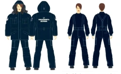 Field insulated female suit (jacket, trousers) of departmental security personnel of PJSC Transneft for protection against mecha