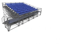 Fast-erecting grandstand with elevation of "TMSBP" type