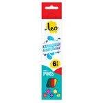 Watercolour pencils "Leo" "Learn" LNSWP-06 Set of watercolour pencils sharpened 8 x 6 colour.