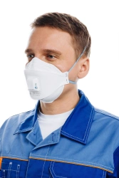 Personal respiratory protection equipment with filtering half-mask: respirator RK 5021 FFP2 NR D for protection against aerosols
