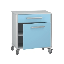 Rolling medical cabinet according to TU 32.50.30-008-69573749-2021, article number DM-3-107-06.K2.F3