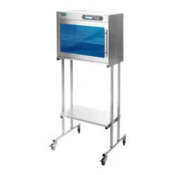 Bactericidal chamber for storage of sterilised medical instruments "SPDS-2-K" stainless steel on a mobile trolley