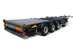 Semi-trailer of container wagon