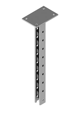 Traverse beam SMUP 41x41x00T-000, with overall dimensions from 41x41x2,5x200 mm to 41x41x3,0x2000 mm, with metal thickness from
