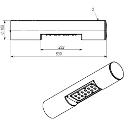 Luminaire Dio DTU-90-AF-DTUP903(100W)