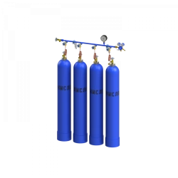 Oxygen discharge ramp for four cylinders RRK-4
