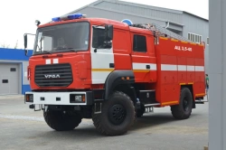 Fire tanker truck ??-3,2-?, type 58812, modification 58812V, on chassis Ural-43206-4151-79, 43206-4151-81, 43206-4551-79, 43206-