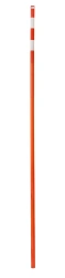 Plastic milestone VP-2 2 m high, diameter 40 mm with 2 white stripes 100 mm each