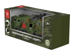 Military tractor "Shield" with bunk (camouflage) in individual box