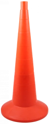 KS-3.2 750 mm elastic signalling cone, without stripes.