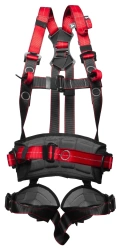 Safety harness with integrated belt for holding and positioning, model ST6, article number STR106