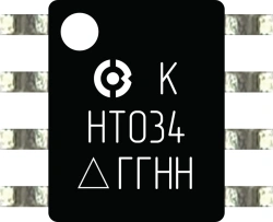 Microcircuit K5306NT034 integrated digital temperature sensor with I2C control interface in 4303.8-DH3 K package (SOIC-8)
