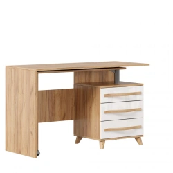 Marta-2 LD.406140.000 Right-hand table (Golden Oak/White gloss)
