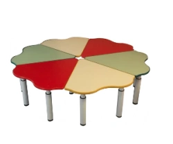 Trapezoidal height-adjustable pupil's desk, model: STR