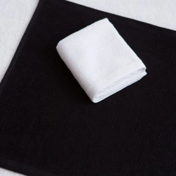 Bleached cotton terry cloth for children
