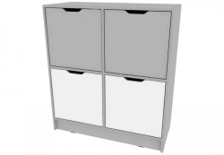 Drawer unit on plinth 900x420x1000mm (WxHxH)