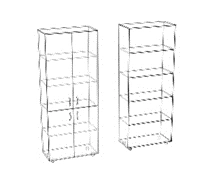 Wooden china cabinet