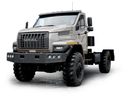 Chassis Ural 43206-73E3 with "NEXT" cab (Possible equipment: FG 9JS135TA gearbox; clutch: ZF, Hammer; transfer case: UR).
