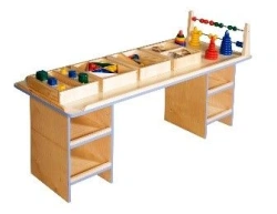 Didactic table with filling
