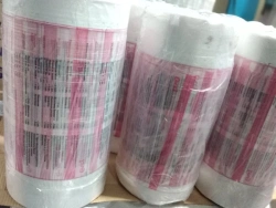 Flexographic printed polyethylene film bags for bed linen packaging