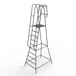 Platform ladder with handrails L-312A-2500-150