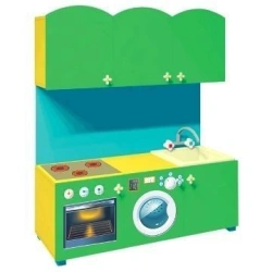 Children's wooden play kitchen table
