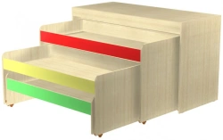 Three-drawer pull-out children's bed
