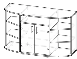Stand for TV-audio equipment T 5 ApN