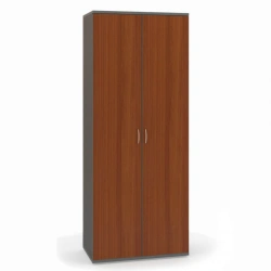 S77 2-door wardrobe for clothes, from office furniture set "Strategy", available in 2 textures: N.Milano and Grey