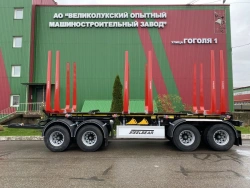 Four-axle PR-48 model PR-48L heavy haulage trailer with BPW HSFALM 9010-15 V36 61.68.361.147QS axle unit, with w