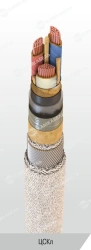 Power cable with copper conductors with paper insulation impregnated with viscous or non-flowing composition for voltage 6, 10 k