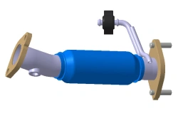 Front muffler assembly for vehicle type HCR, FB Part No. 28610-H5100/200