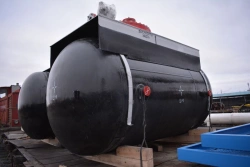 Tank for oil drainage V=3 m3 black. EP-3-1400-1200-3.2G 00.00.000