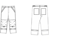 Summer suit (jacket, trousers) TST 5403M dark grey bottom yellow basque