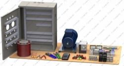 Set of training equipment on electrical installation and adjustment