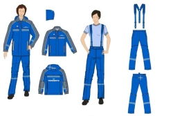 Women's sets for working personnel (jacket, trousers) special for employees of the organisations of the system "Transneft" for p