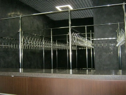 Stainless steel cloakroom system