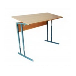 Pupil's desk double adjustable (with adjustable cover)