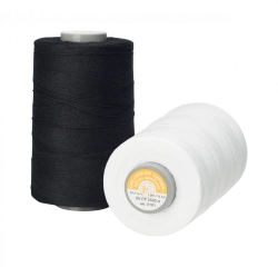 Synthetic reinforced cotton braided sewing thread 65LX