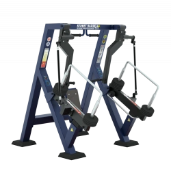 MB 7.30.3 F Outdoor weight training machine for training pectoral muscles by pressing forwards from a sitting position